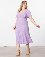 Lucy Eyelet Dress in Lilac