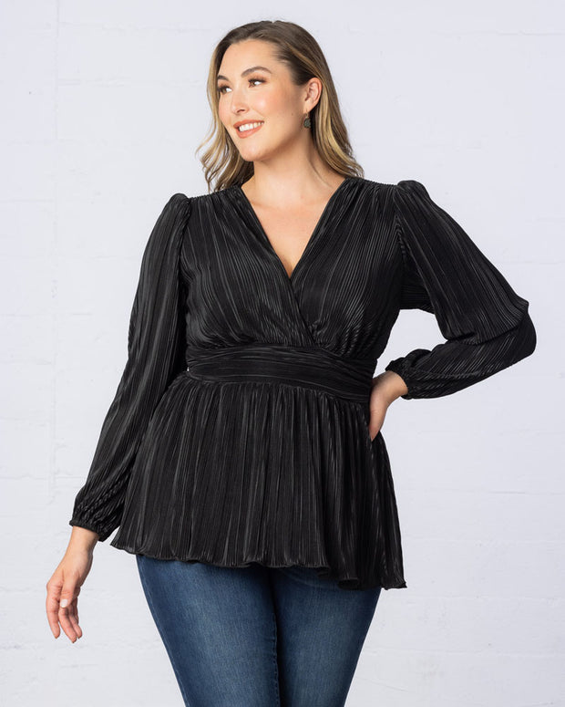 Pleated Perfection Tunic Top