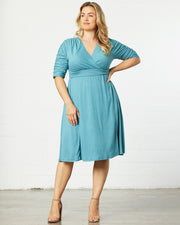 Gabriella Dress in Lagoon Blue