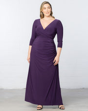 Gala Glam Evening Gown in Plum