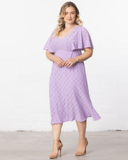 Lucy Eyelet Dress in Lilac