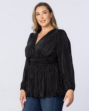 Pleated Perfection Tunic Top