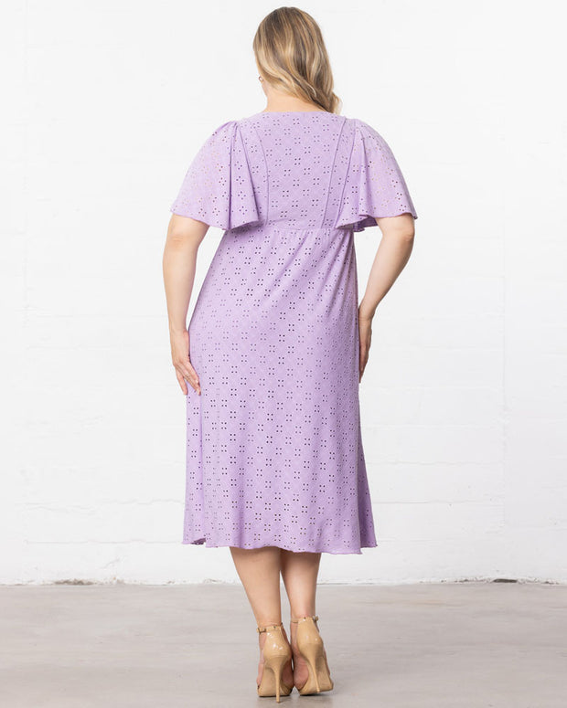 Lucy Eyelet Dress in Lilac