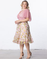 Lillian Embroidered Cocktail Dress Dawn Garden