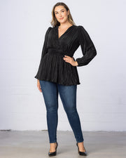 Pleated Perfection Tunic Top