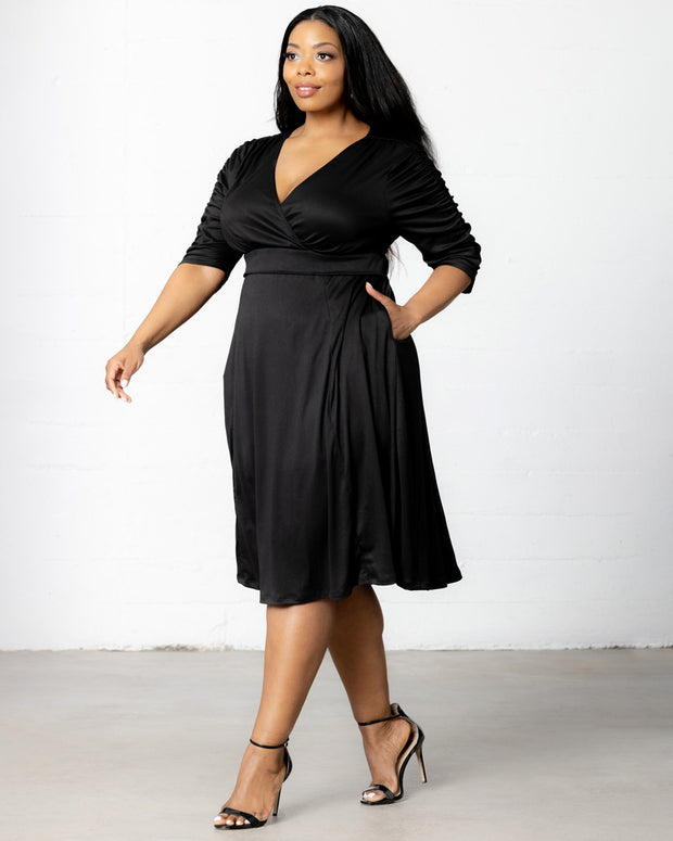 Gabriella Dress in Black Noir