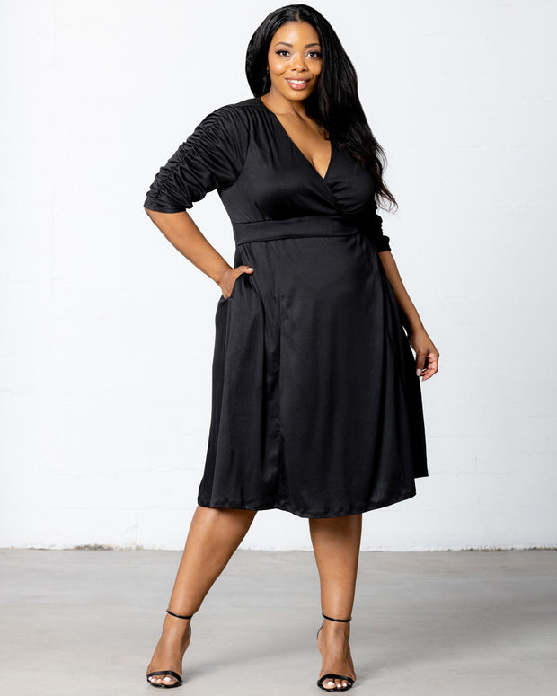 Gabriella Dress in Black Noir