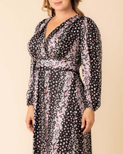 Kelsey Long Sleeve Maxi Dress in Nightshade Floral