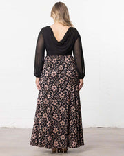 Mon Tresor Lace Evening Gown in Rose Gold