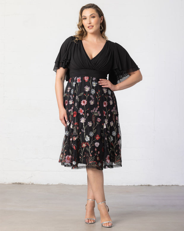 Lillian Embroidered Cocktail Dress