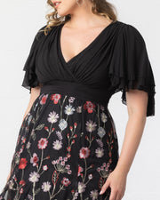 Lillian Embroidered Cocktail Dress