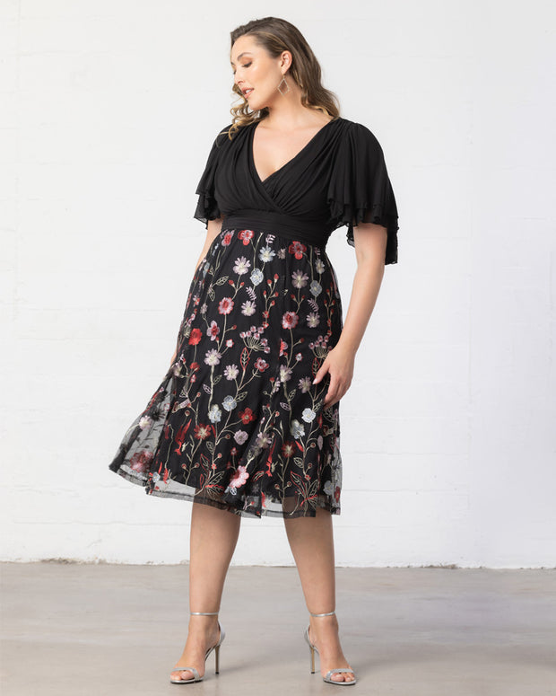 Lillian Embroidered Cocktail Dress