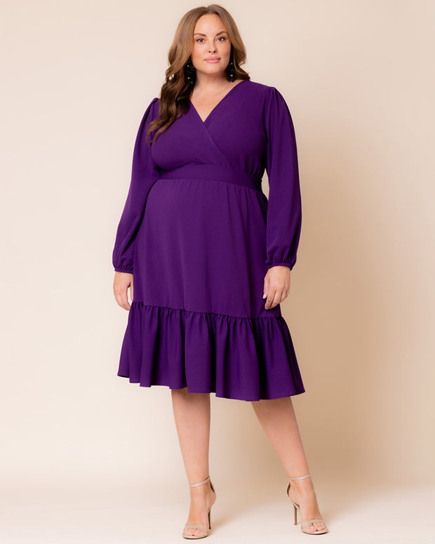 Portia Long Sleeve Dress in Violet