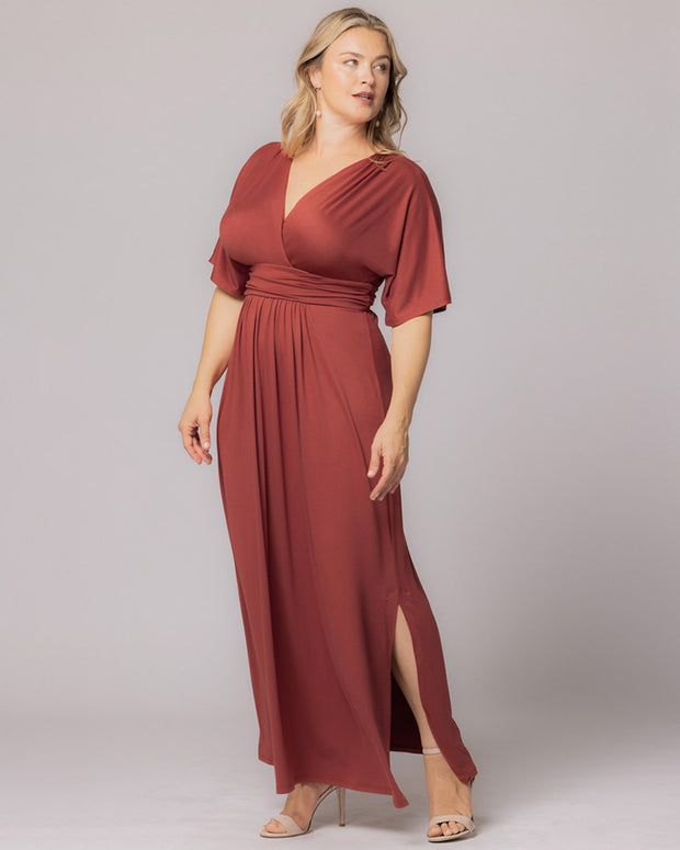 Vienna Maxi Dress in Teracotta