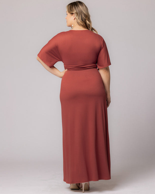 Vienna Maxi Dress in Teracotta