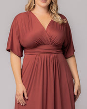 Vienna Maxi Dress in Teracotta