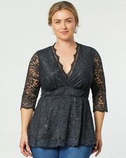 Linden Lace Top in Black