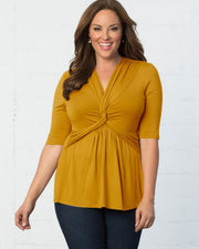 Caycee Twist Top in Marigold