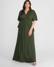 Indie Flair Maxi Dress in Olive