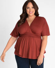 Promenade Top in Terracotta