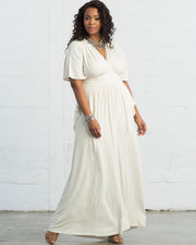 Indie Flair Maxi Dress in Ivory