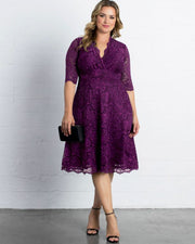 Mademoiselle Lace Dress in Berry Bliss