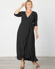 Maritime Maxi Dress in Black Noir