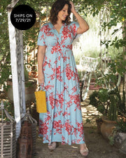 Vienna Maxi Dress in Cherry Blossom Print