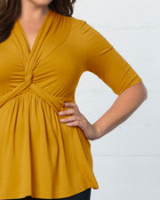 Caycee Twist Top in Marigold