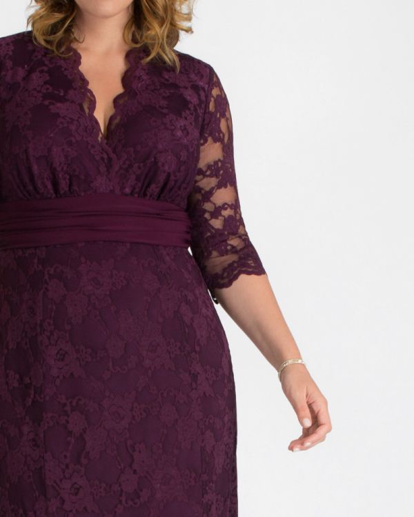 Screen Siren Lace Gown in Amethyst