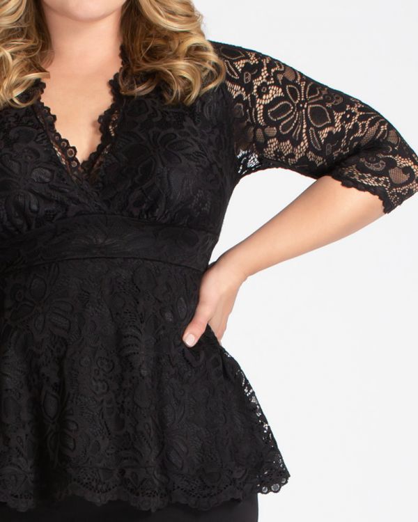 Linden Lace Top in Black