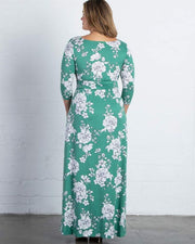 Maya Maxi Dress in Sea Glass Floral