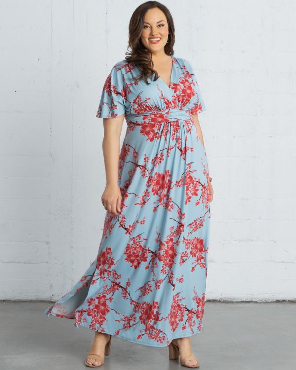 Vienna Maxi Dress in Cherry Blossom Print