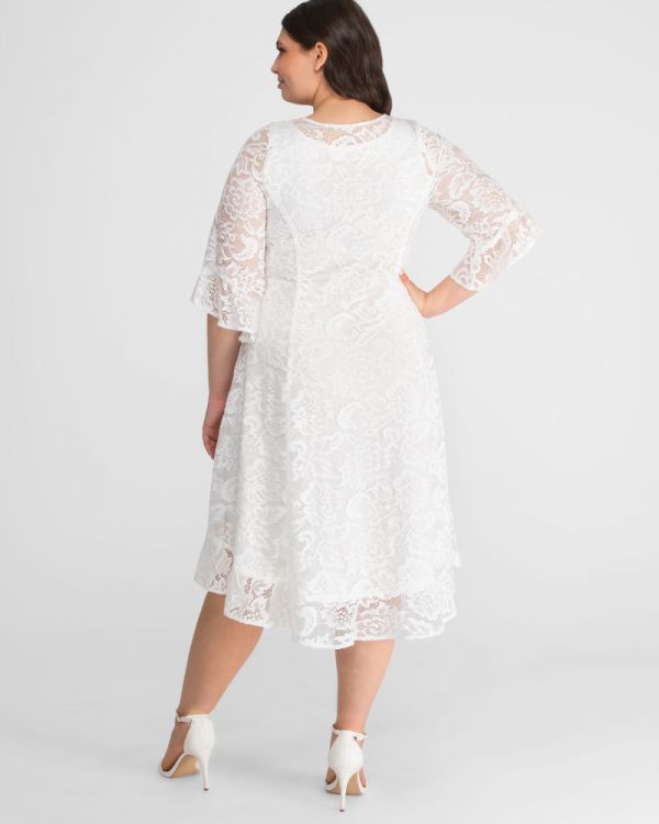 Livi Lace Dress in Pearl