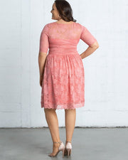 Luna Lace Dress in French Rose