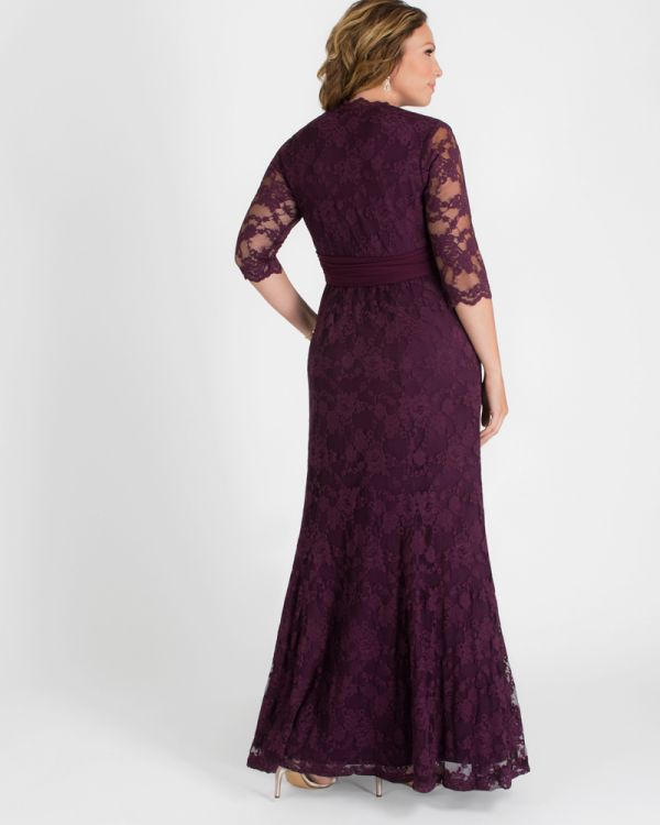 Screen Siren Lace Gown in Amethyst