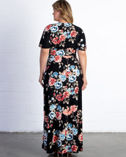 Vienna Maxi Dress in Moody Meadow Print