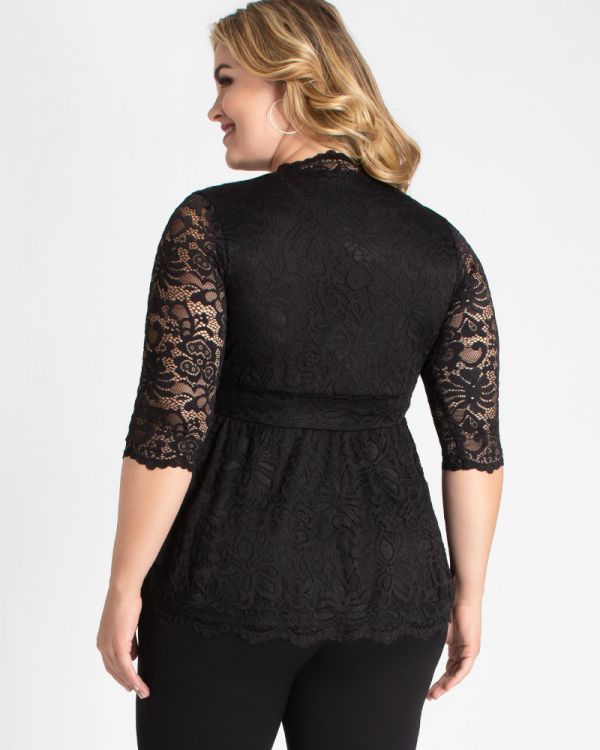 Linden Lace Top in Black
