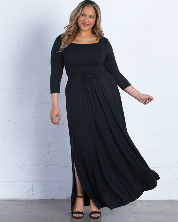 Maya Maxi Dress in Onyx