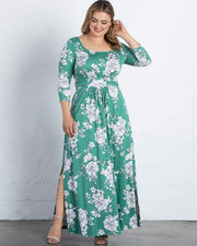 Maya Maxi Dress in Sea Glass Floral