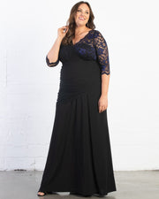 Soiree Evening Gown in Violet Noir