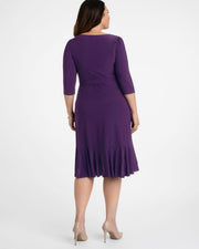 Whimsy Wrap Dress in Plum Passion