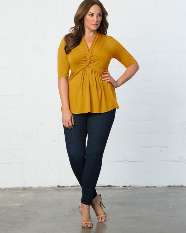 Caycee Twist Top in Marigold