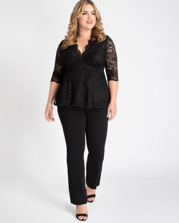 Linden Lace Top in Black