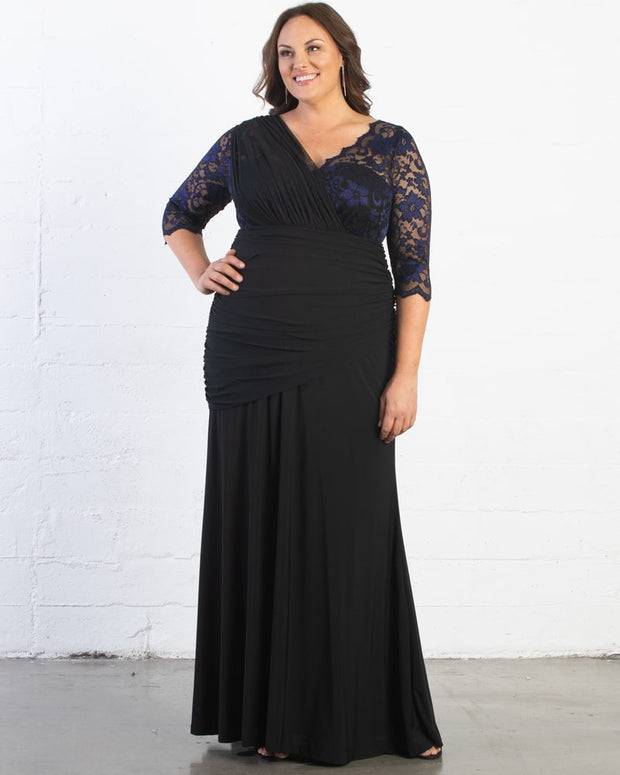 Soiree Evening Gown in Violet Noir