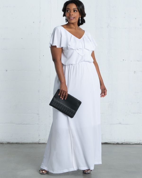 Willow Maxi Dress in Porcelain