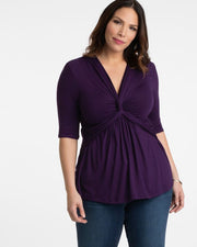 Caycee Twist Top in Purple Passion