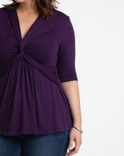 Caycee Twist Top in Purple Passion