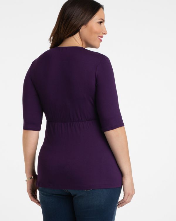 Caycee Twist Top in Purple Passion