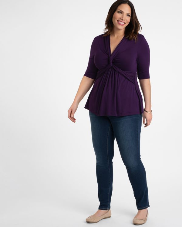 Caycee Twist Top in Purple Passion